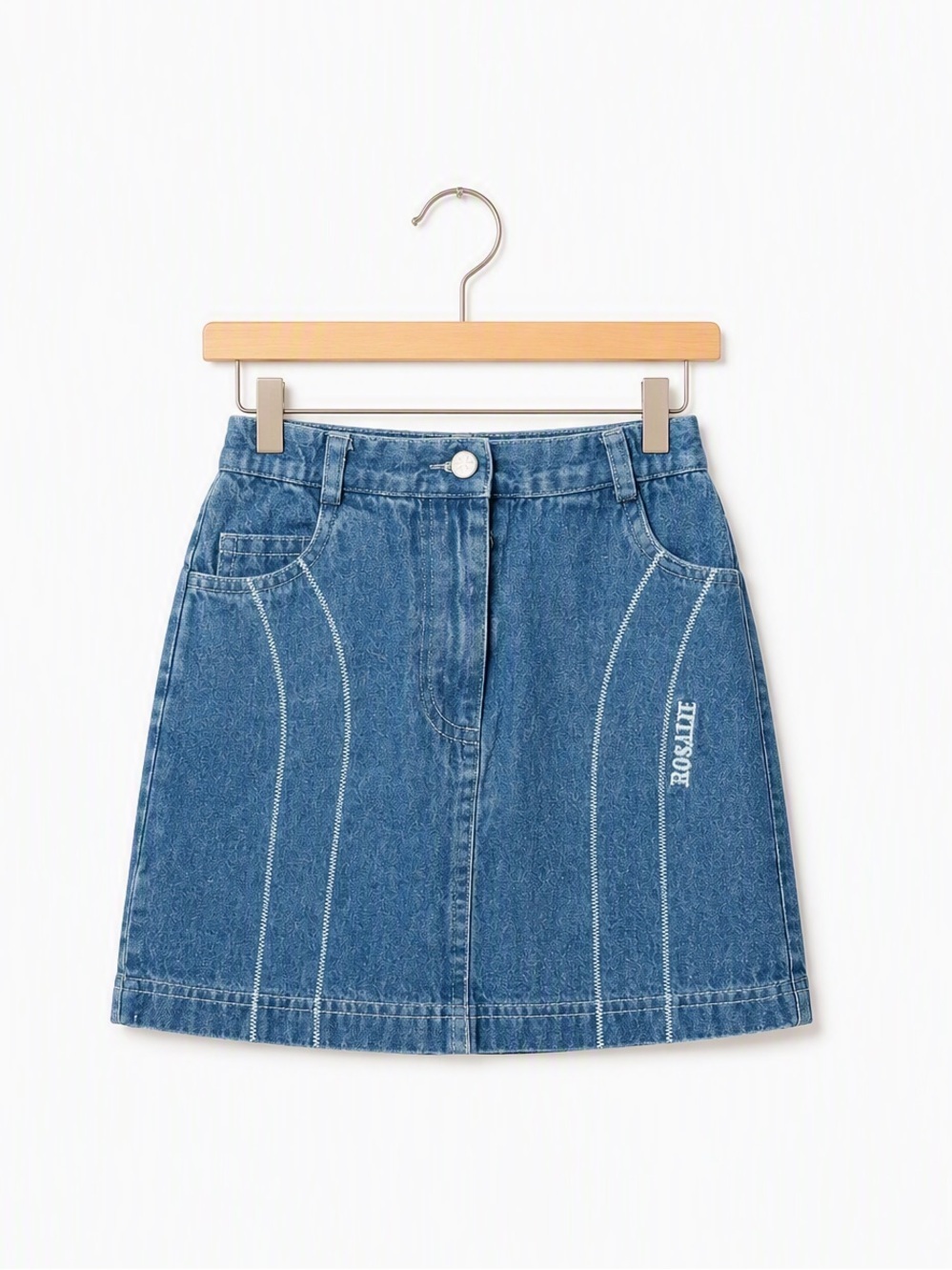 Vintage Cezar et Rosalie Designed in Canada Curved Seam Denim Skirt 3-4T